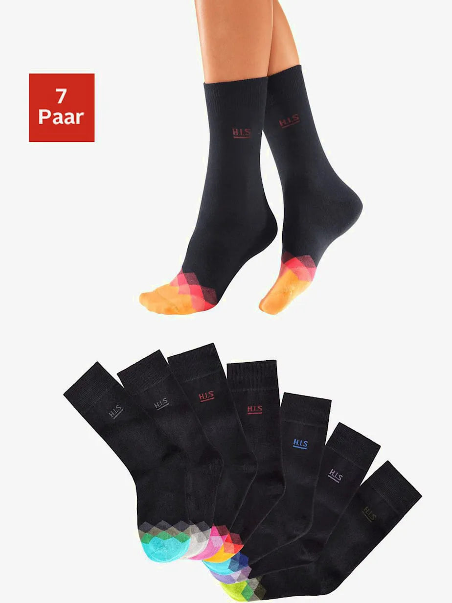 socks socquettes with pointe joliment colorée